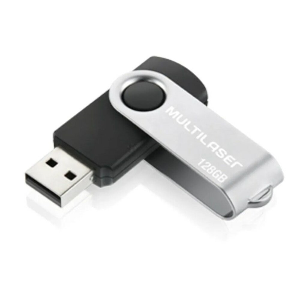Pen Drive Twist 128GB USB Leitura 10MB/s e Gravação 3MB/s Multilaser PD591 em Oferta na Shopee