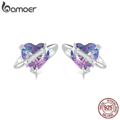 Brincos Bamoer 925 Sterling Sliver Gradient Starry Jewelry Presentes Para Mulheres
