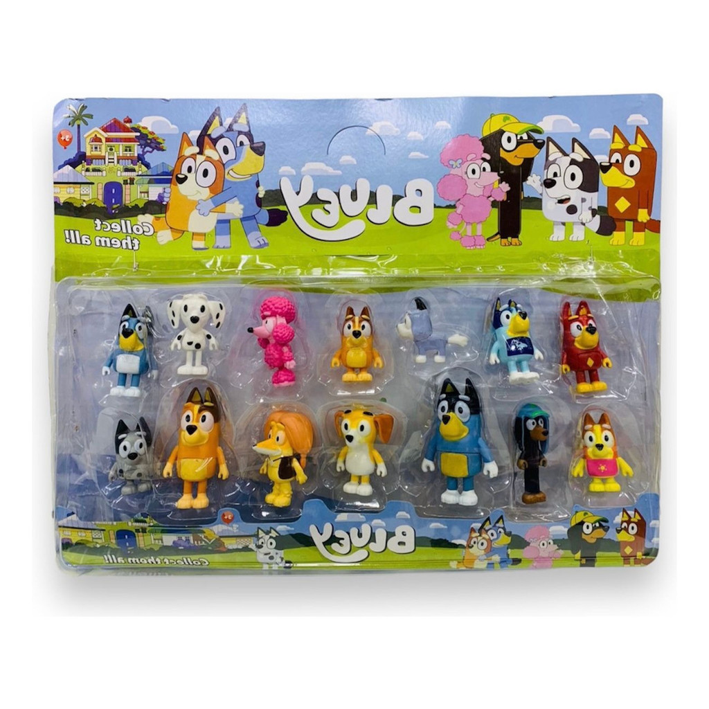 Cartelado Familia Bluey Bingo Chilli Bandit Presente