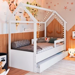Cama Infantil Bicama Branco - Completa Móveis