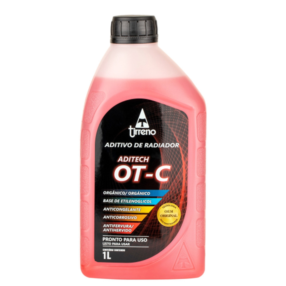 Aditivo De Radiador Tirreno Aditech Ot-c Pronto Uso Orgânco em Oferta na Shopee