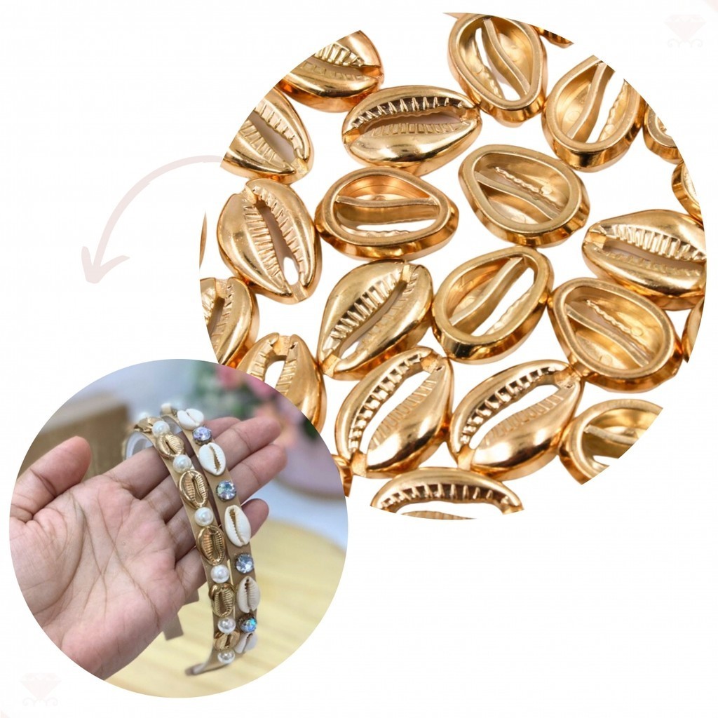 Entremeio Buzios 15X22mm Em Acrilico Com 200 Peças