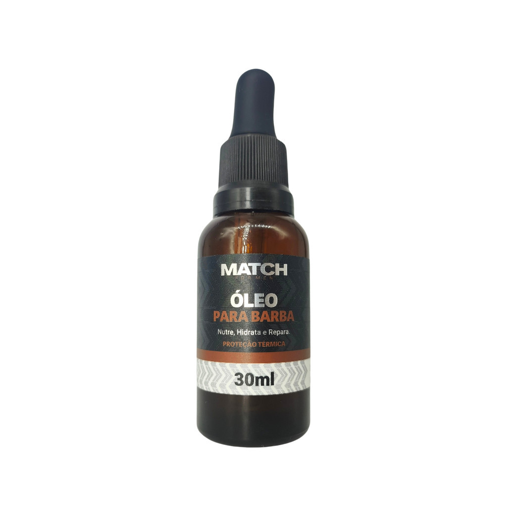 Óleo Para Barba 30ml Hidratação e Nutrição Ação AntiFrizz - Match For Men