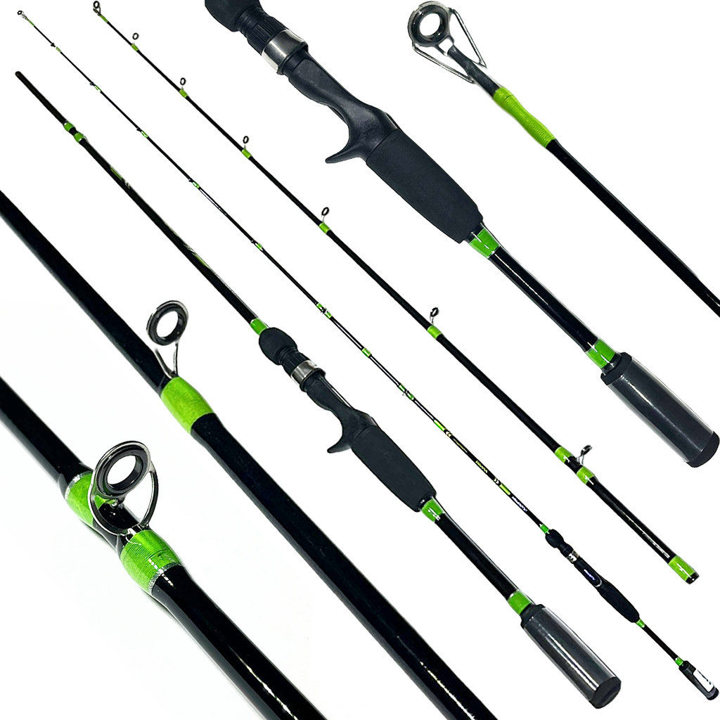 VARA PARA CARRETILHA PLUSFISH SPIN BC562M 5'6" (1.68M) 8-17LB - VERDE - 2 PARTES