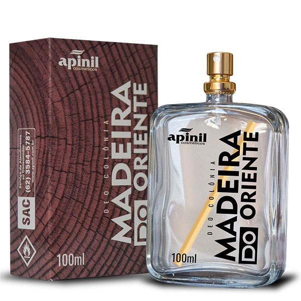 Deo Colônia MADEIRA DO ORIENTE 100mL APINIL em Oferta na Shopee