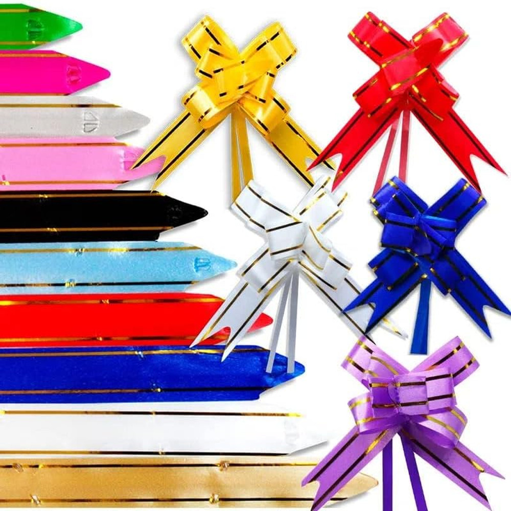 100 Laço Pronto Fácil Para Presente Laço Mágico 40cm x 2cm