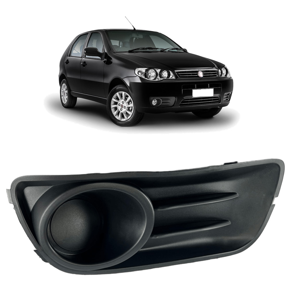 Moldura Grade Milha Palio Way Economy 2014 15 16 S/Furo Dir