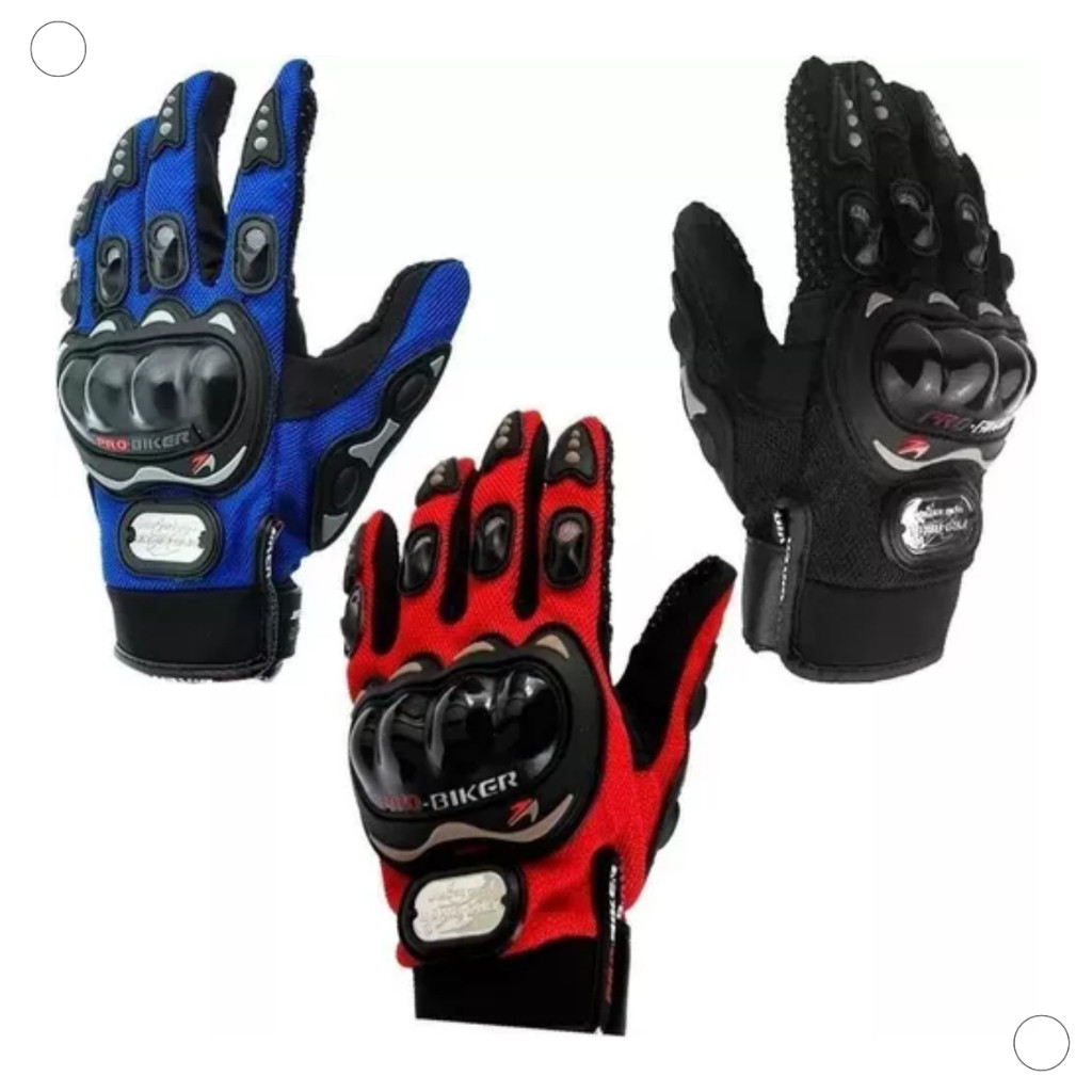 Luva Motociclista Sensível ao Toque Esportiva Com Proteção Touch Screen Motoqueiro Motocross Moto em Oferta na Shopee