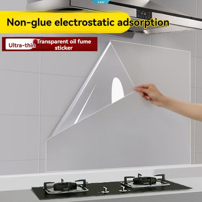 1 Rolo De Película Protetora De Parede De Adesão Eletrostática De Plástico – Filme Impermeável , À Prova De Óleo E Remov em Oferta na Shopee