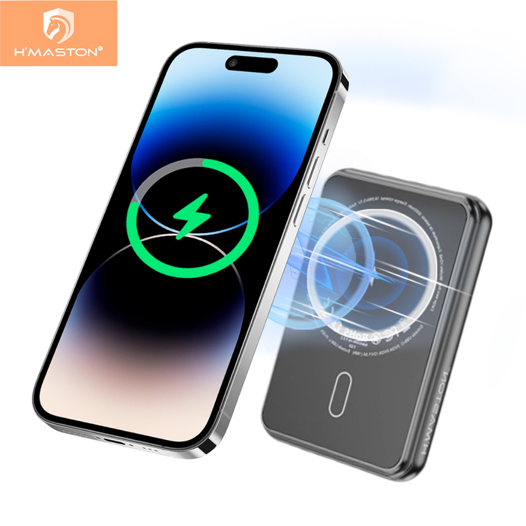 H'maston YD-42/YD-48 Carregador Portatil Powerbank Mangnético Indução 5000mah 20w