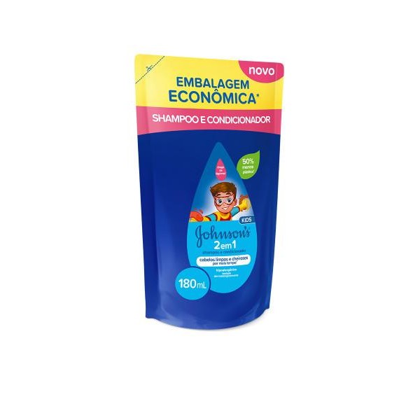 Shampoo e Condicionador Infantil Johnson's Baby 2 em 1 180ml - Mom & Baby