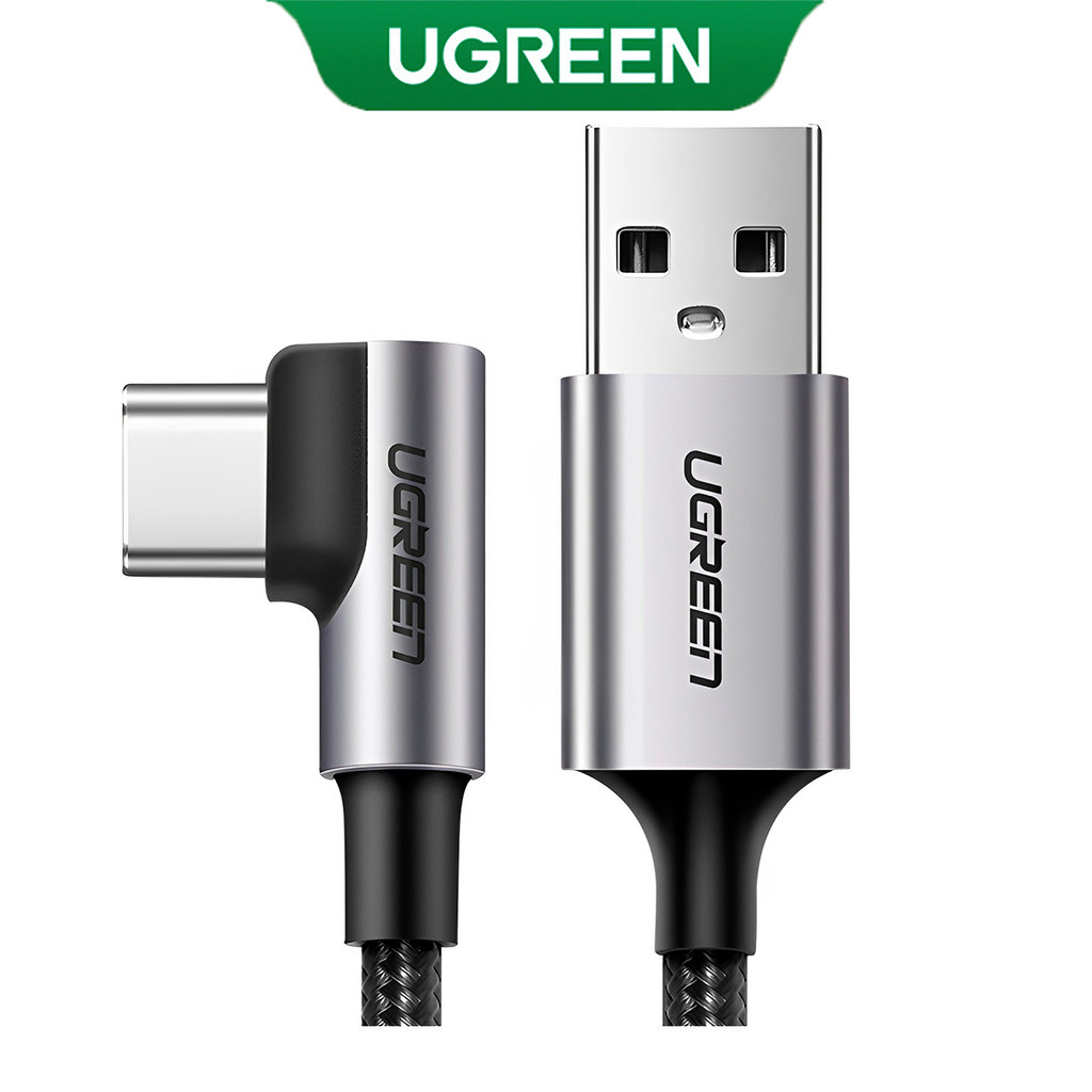 UGREEN Cabo Usb A 2.0 para Usb C Angular 1 Metro Preto em Oferta na Shopee