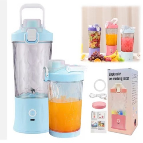 Liquidificador Multifuncional Portátil com Carregamento USB, Máquina Elétrica Juicer, Liquidificador de Suco de Frutas