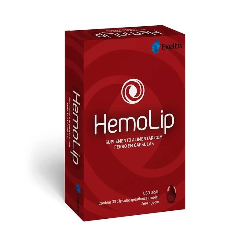 Suplemento Alimentar Hemolip 30 Cápsulas Gelatinosas Moles em Oferta na Shopee