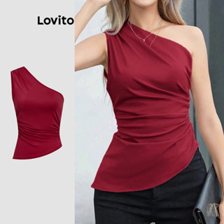 Lovito Top Casual Assimétrico De Verão Para Mulheres L120ED395 em Oferta na Shopee