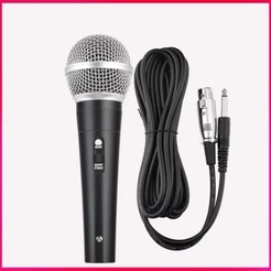 Microfone Profissional M58 cardióide com Cabo P10 3M