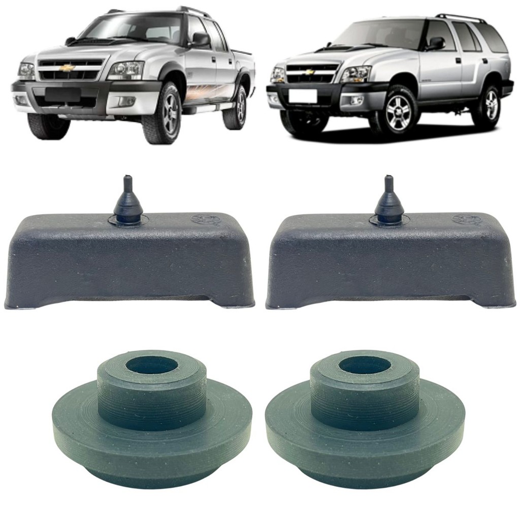 KIT BUCHA COXIM CALÇO BORRACHA DO RADIADOR S10 BLAZER G1 1995 A 2011