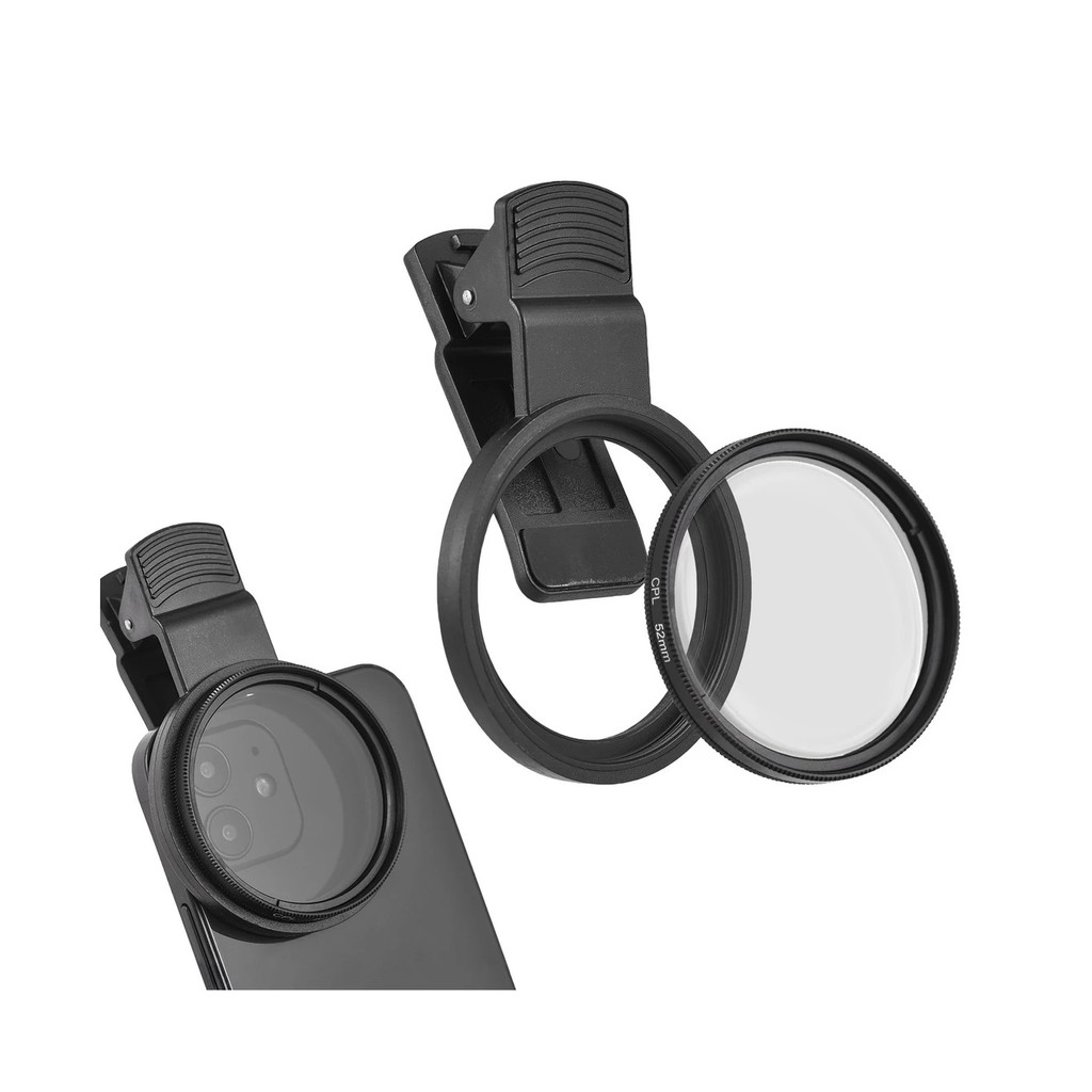 Lente Cpl 52mm Filtro Polarizador para Celular Fotografia