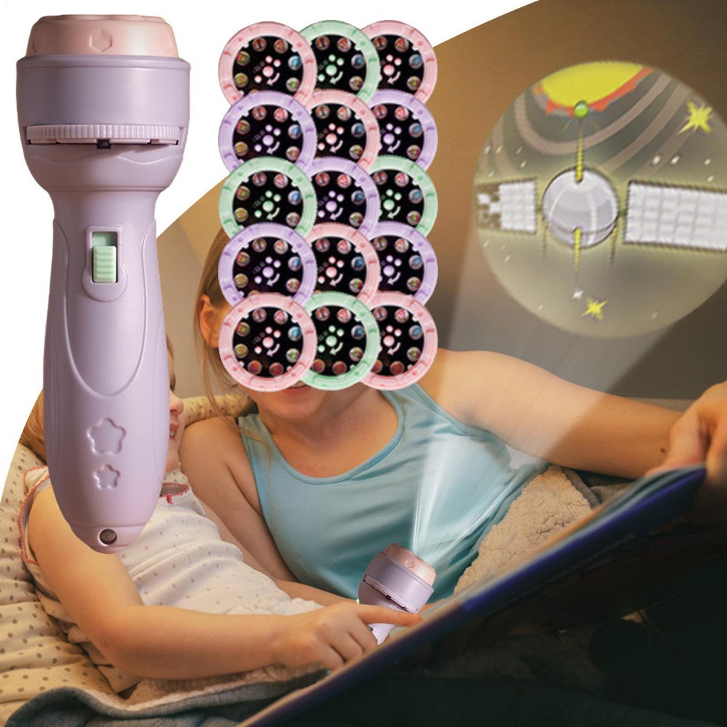 Crianças Projetor Lanterna Com 120 Padrões Dos Desenhos Animados Tocha Luz Brinquedo Para Ajudar As Melhorar A Cognição em Oferta na Shopee