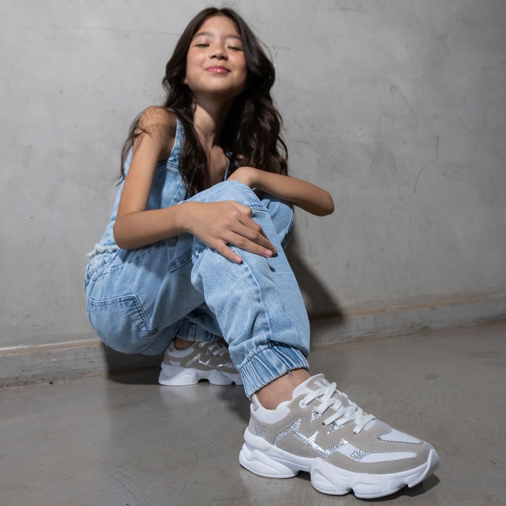 Tênis Infantil Feminino Menina Fashion W2514 WorldColors Off White e Branco em Oferta na Shopee