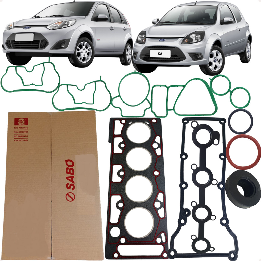 Jogo Junta Superior Cabeçote Fiesta Ka 1.0 8v Zetec Rocam 1999 a 2014 em Oferta na Shopee