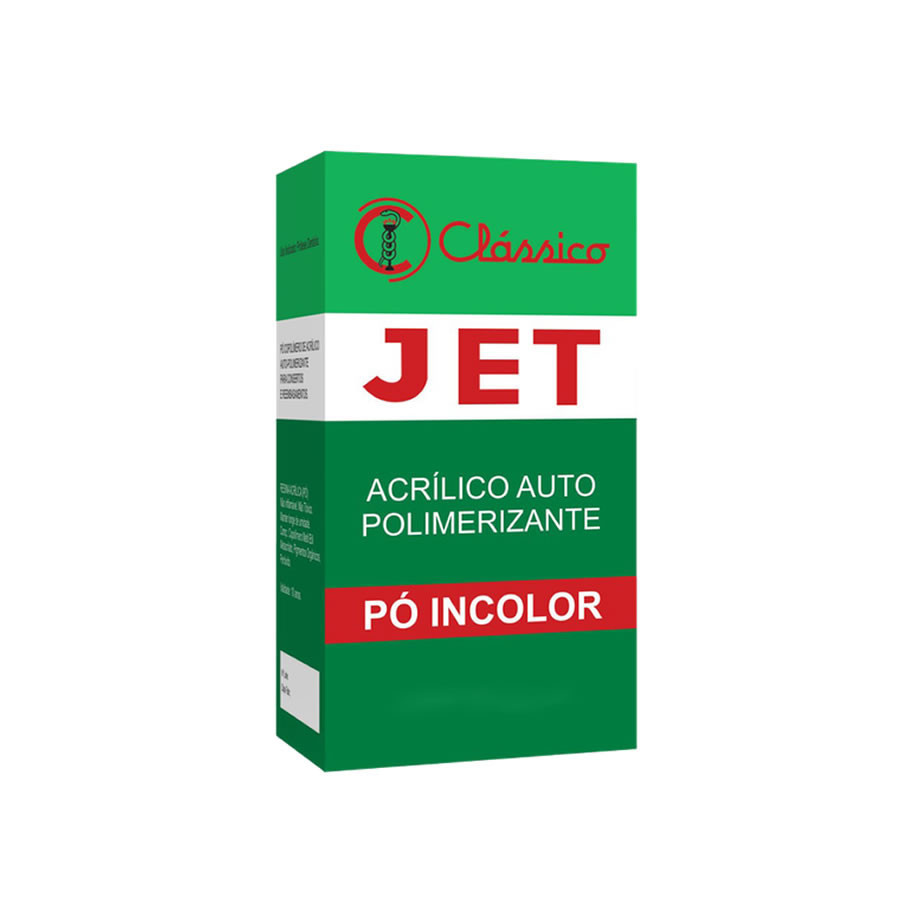 Resina Acrílica Auto Jet Pó Incolor 78g - Clássico em Oferta na Shopee