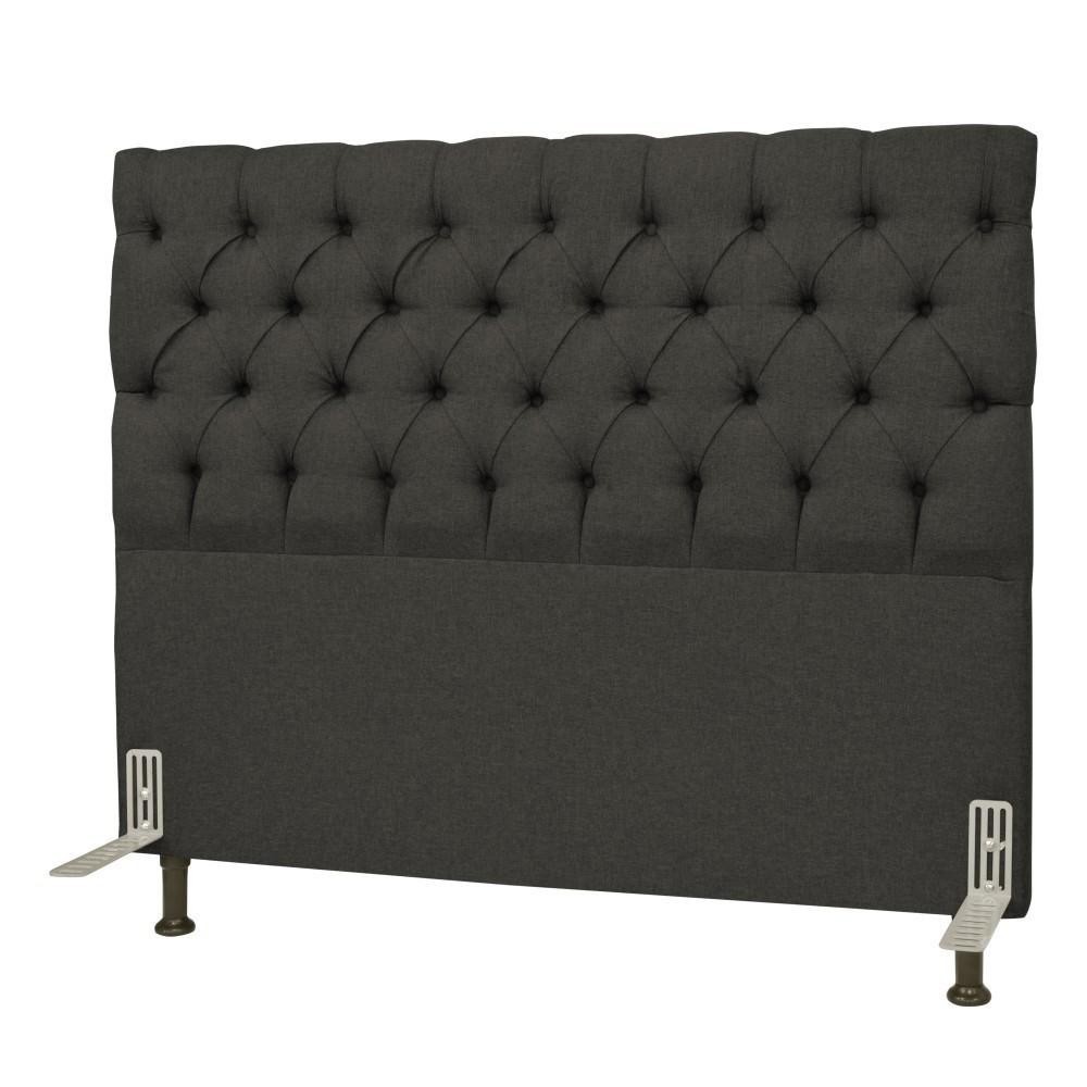 Cabeceira Cama Box Casal Queen 160cm Cristal Linho Cinza Escuro - JS Móveis em Oferta na Shopee