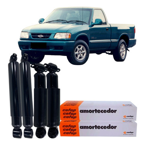 Kit 04 Amortecedor Dianteiro Traseiro S10 4x2 2.5 1997 1999 em Oferta na Shopee