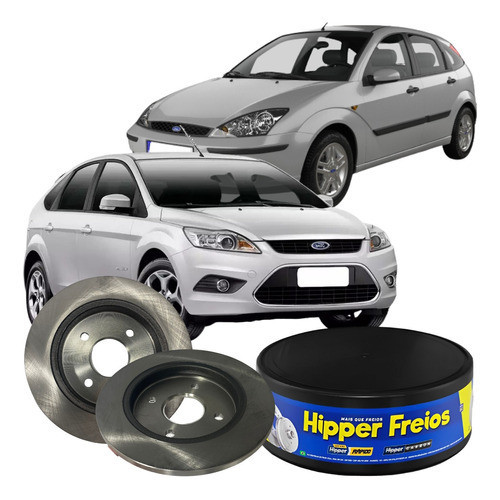 Par Disco Freio Traseiro Sólido Ford Focus 1.6 1.8 2.0 2000 Á 2007 em Oferta na Shopee
