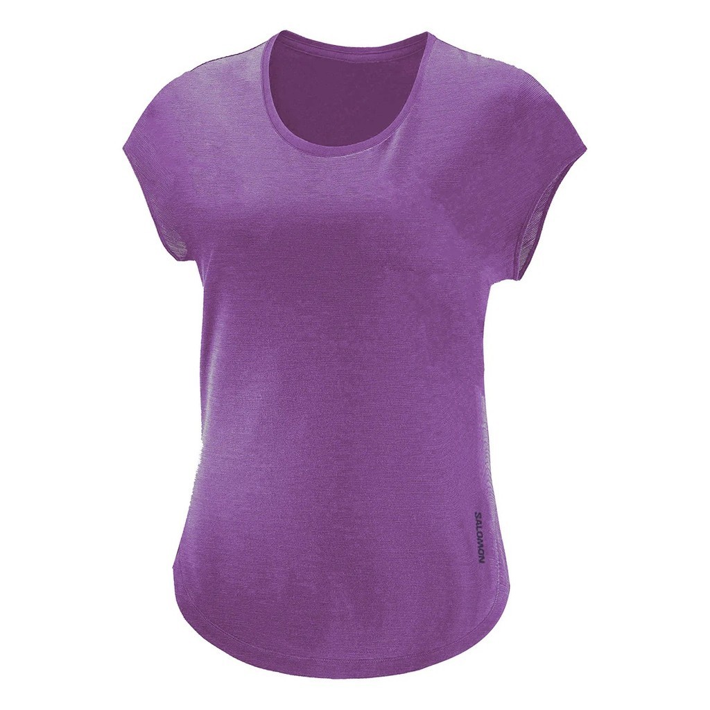 Camiseta Salomon Pulsar SS Tee Feminina Roxa