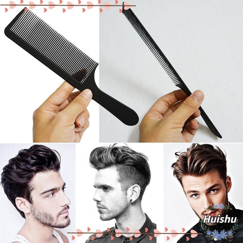 HUISHU Flattop Hair Cutting Comb Resistente Ao Calor Anti-Estático Cabeleireiro Plástico em Oferta na Shopee