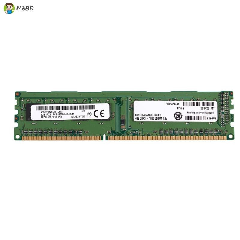 DDR3 4GB Ram PC3 12800 1600MHz 1.5V Memória Para PC De Mesa 240Pins Sistema