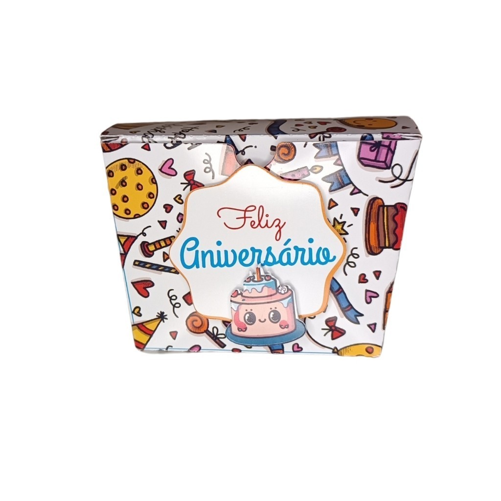 Caixa Trapézio Aniversário Lembrancinha - Personalizada