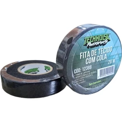 Fita de Tecido Nylon Antichamas Technoise Para Chicotes 20m - Com Cola