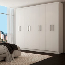 Guarda-Roupa Casal Ele e Ela 8 Portas 8 Prateleiras