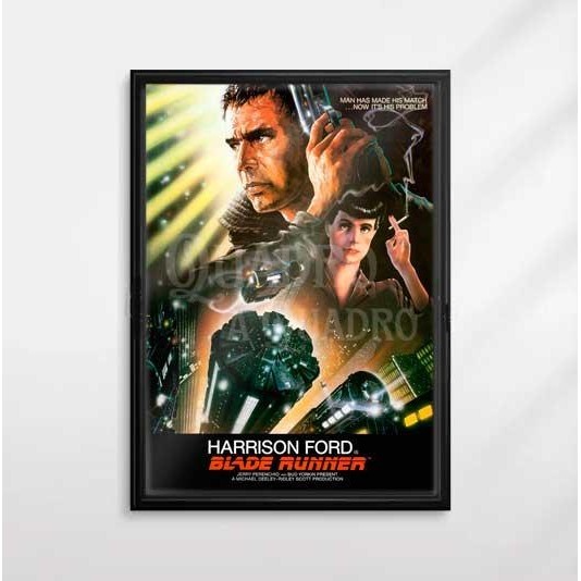 Quadro Blade Runner, O Caçador de Androides Ridley Scott Filme Pôster PLaca Decorativa