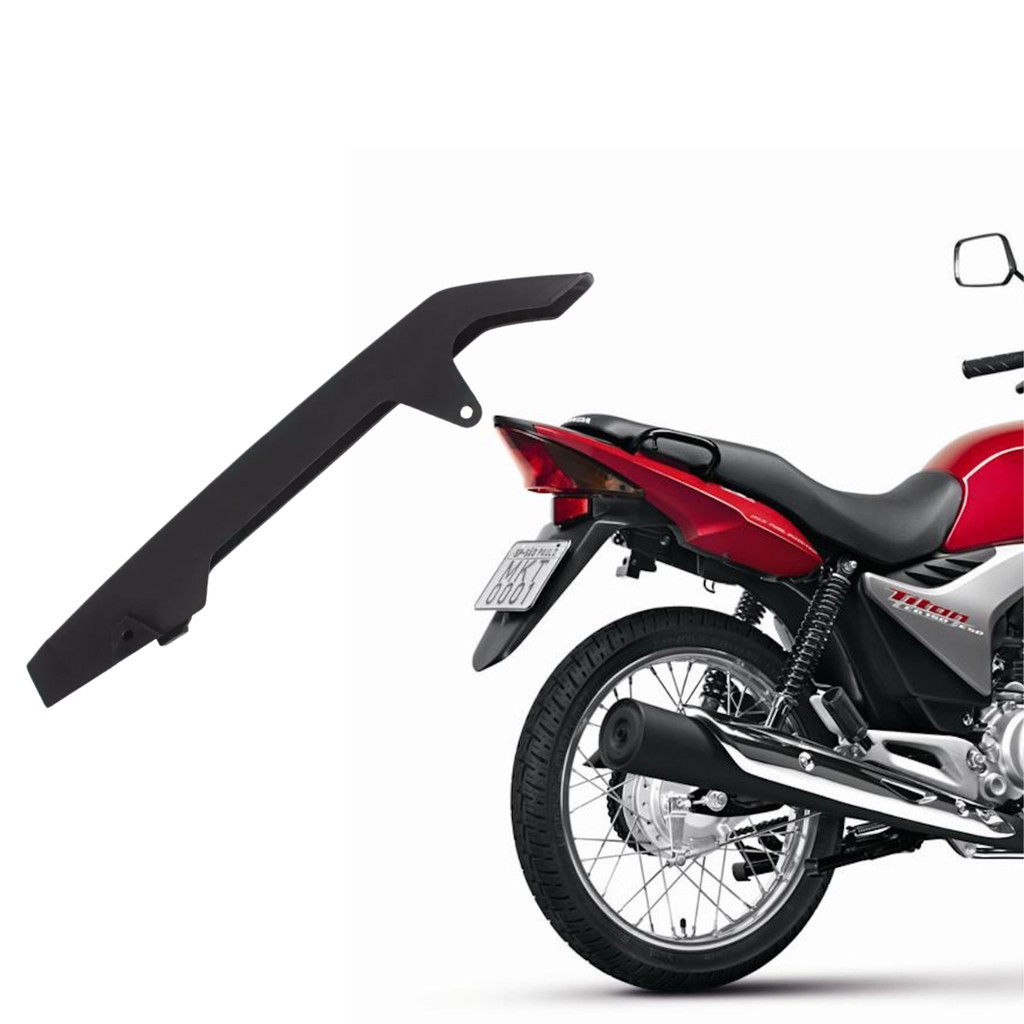 Protetor Corrente Honda Cg 150 Fan Titan 2004 Até 2013 Preto Moto