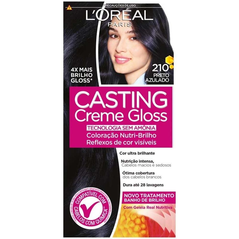 Tintura Casting Creme Gloss 210 Preto Azulado