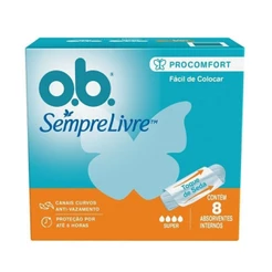Absorvente Interno O.B. Sempre Livre ProComfort Super 8 Unidades