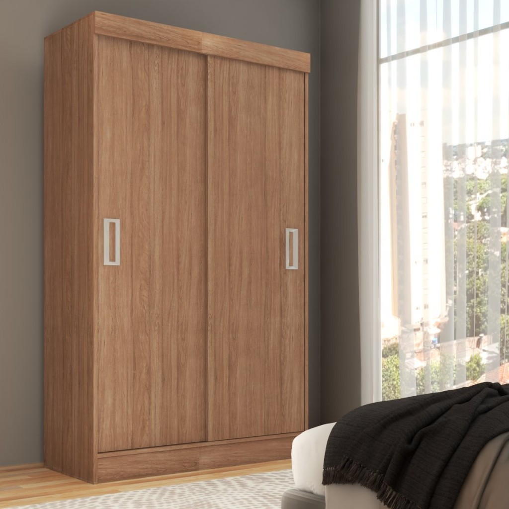 Guarda-Roupa Solteiro Cordoba 2 Portas Cinamomo - Panorama Móveis em Oferta na Shopee