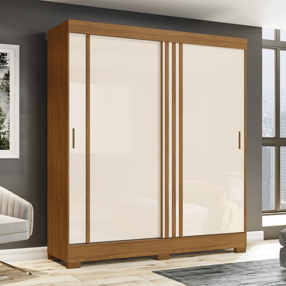 Guarda Roupa Solteiro 02 Portas de Correr 02 Gavetas B353 Briz