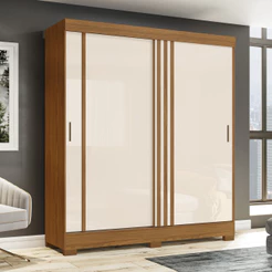 Guarda Roupa Solteiro 02 Portas de Correr 02 Gavetas B353 Briz