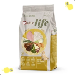 Ração Quatree Life Gatos Adultos Castrado Frango e Arroz 10.1Kg Alimento Premium Especial Cat