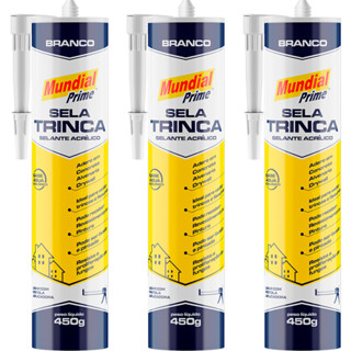 03 Sela Trincas Fissuras Rachaduras Branco Adesivo Acrílico em Oferta na Shopee