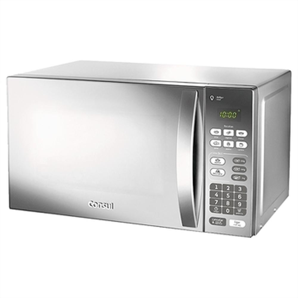 Micro-Ondas Consul 20 Litros CM020BF | Função Descongelar, Espelhado, Design Moderno, Cinza - Home Appliances