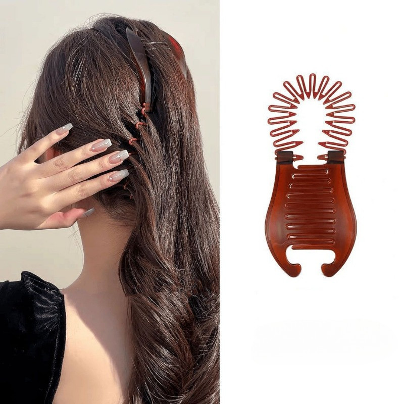 clip De Banana , Clipe vertical , Grampo De Cabelo De Rabo De Cavalo , volume Feminino , Clipes Múltiplos , Touca , Sentido Avançado , Artefato Fixo Disco . em Oferta na Shopee