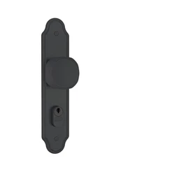 Fechadura Bola Fixa Stam Externa 80302 Preta Fosca