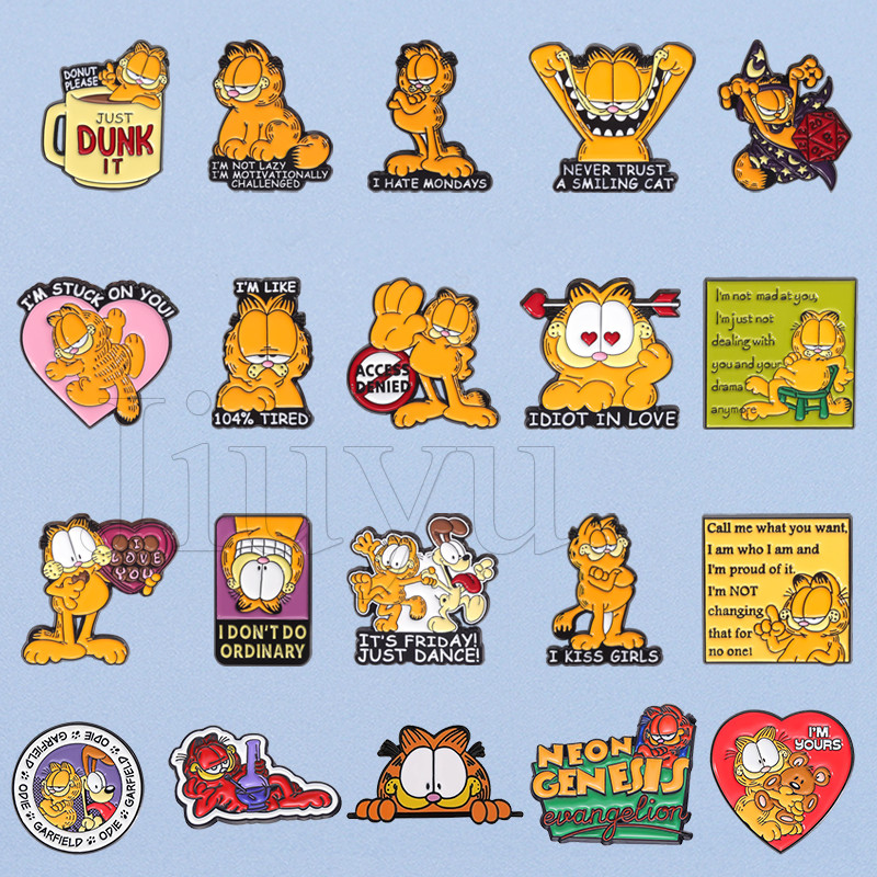 28 Estilos O Broche Garfield Show Pin Metal Badge Jóias Acessórios Presentes em Oferta na Shopee