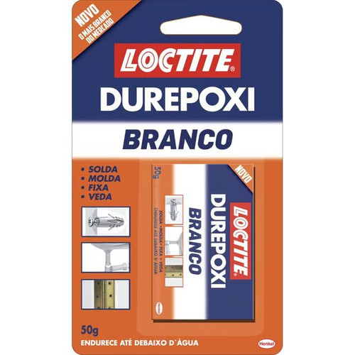 Detalhes do Kit com 3 - Durepóxi Branco Epóxi Loctite 50g Henkel