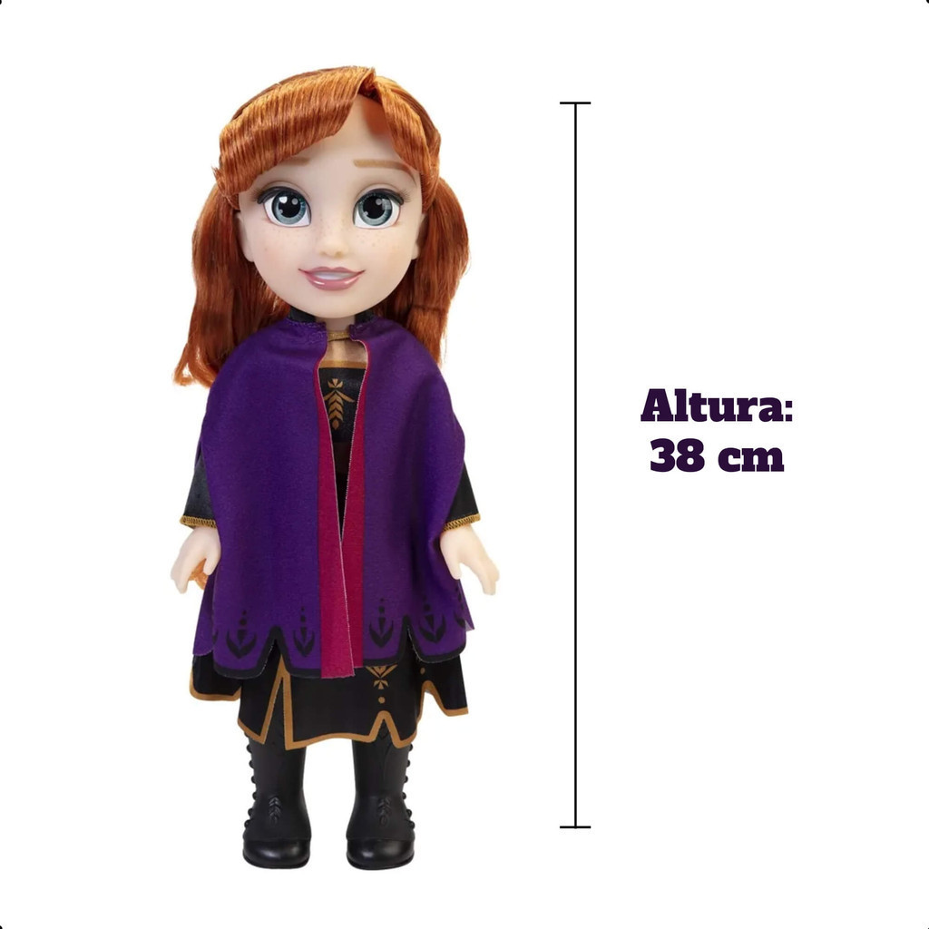 Detalhes do Brinquedo Boneca Articulada Anna Frozen 2 38CM Multikids BR1922